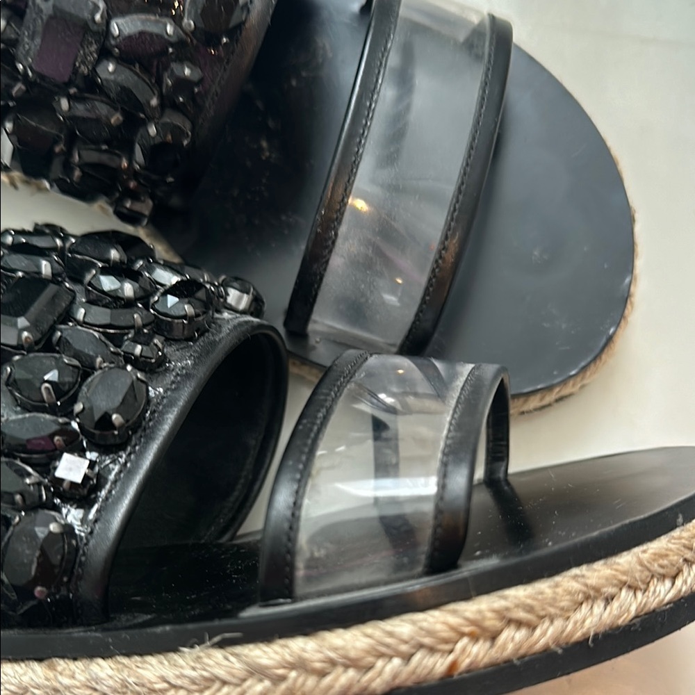 Michael Kors Black Embellished Sandals size 6 - Picture 6 of 7